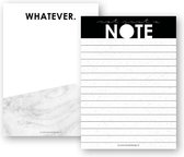 Set 11 | Stationery set | Notitieblok 'Whatever' A6 | Notitieblok 'Not just a note' A6 | MOODZ design
