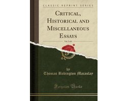 Critical, Historical and Miscellaneous Essays, Vol. 2 of 6 (Classic Reprint)