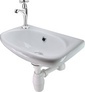 Saqu 1-pack Fontein met kraan en sifon Chroom