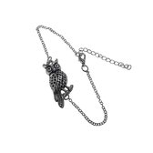 NiSy.nl Armband Uil | Vogel | Zilverkleurig | 18 - 23 cm