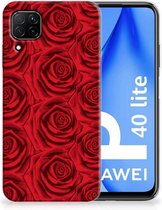 GSM Hoesje Huawei P40 Lite TPU Bumper Red Roses