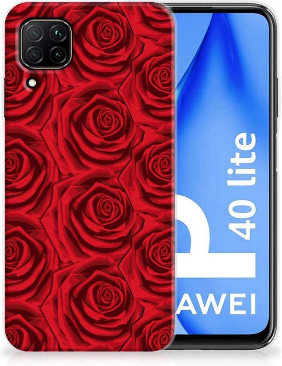 Huawei P40 Lite TPU Case Red Roses