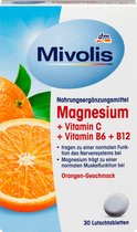 Mivolis Magnesium + Vitamine C + Vitamine  B6  + B12, Zuigtabletten,  30 stuks,  45 g