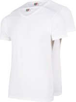 Cavallaro Napoli - Heren Ondershirt - NOS/Basic T-Shirt -  V-Neck 2-Pack  - Wit - Maat XL