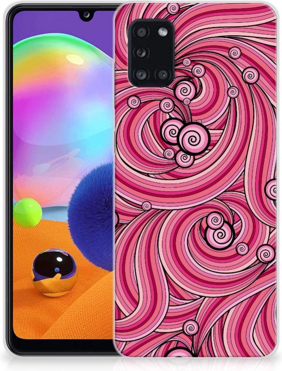 Samsung Galaxy A31 Hoesje maken Swirl Pink