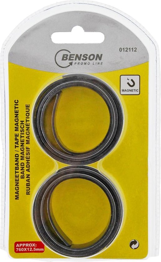 Benson Flexibele Magnetische Tape - 12.5 mm x 760 mm - 2 Rollen | bol