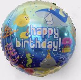 Oceaan-HBD-NU 1 + 1 GRATIS -18-Inch-Folie-Ballon