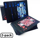 Waterdichte speelkaarten 2-pack - Poker kaarten - Pokerspeelkaarten - Waterproof - Plastic - Drankspel voor volwassenen