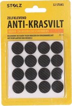 Anti-krasvilt zelfklevend - Rond - Vloer- en meubelbeschermers - 32 stuks - 1,7 x 1,7 cm-inclusief schroevendraaier