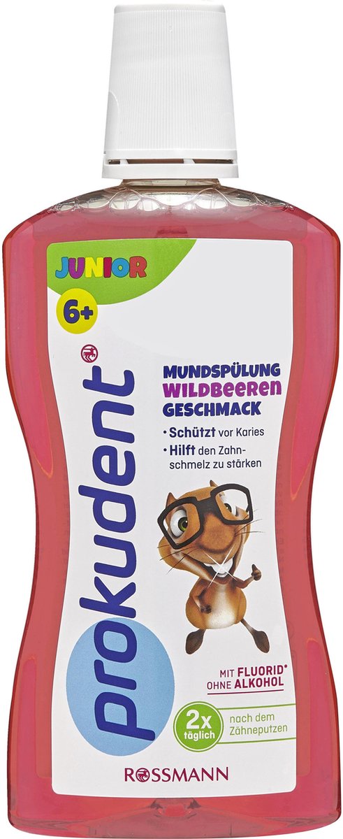 Plunderen aantal Kijker Prokudent Junior Mondspoeling voor kinderen vanaf 6 jaar - smaak van wilde  bessen (500 ml) | bol.com