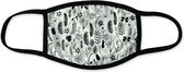 Mondkapje bloemenprint | wasbaar mondmasker | bloemen groen | Leuke mondkapjes