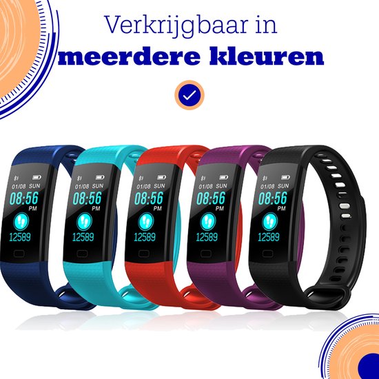 Activity tracker horloge met hartslagmeter Stappenteller