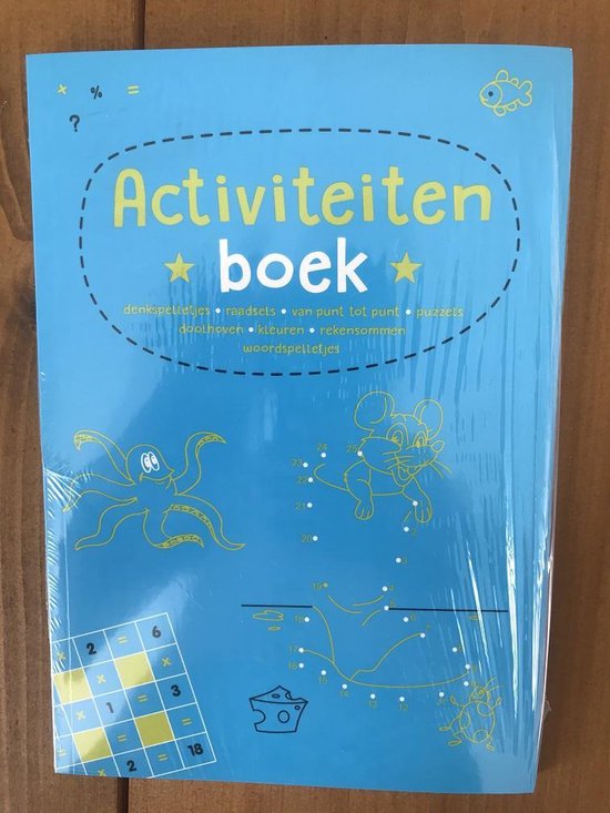 Afbeelding van het spel Kinderboeken Rebo Doeboek - Activiteitenboek 1 blauw met 100 spelletjes