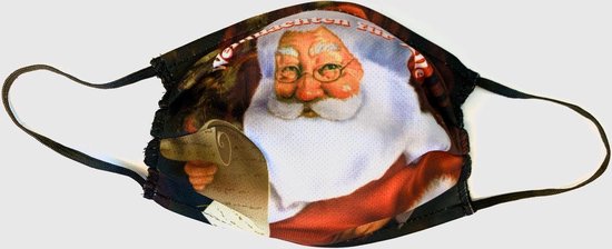 bol.com | Kerstman mondkapje - Deutsche Santa - Herbruikbaar katoenen  mondmasker - Kerstcadeau...