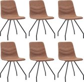 Eetkamerstoelen set 6 stuks  (Incl LW anti kras viltjes) - Eetkamer stoelen - Extra stoelen voor huiskamer - Dineerstoelen – Tafelstoelen