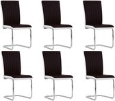 Eetkamerstoelen set 6 stuks  (Incl LW anti kras viltjes) - Eetkamer stoelen - Extra stoelen voor huiskamer - Dineerstoelen – Tafelstoelen