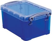 Really Useful Box 07 liter transparant blauw