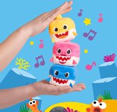 Baby Shark knuffel met geluid blauw - 7 cm