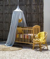 Tijdelijke Prijs VAN 85,- VOOR 35,- (-58%)!!  - Baby Hemeltje / Baby Canopy - De Raja GoodWoods Green by Bambulah® - 100% Zacht Muslin Katoen