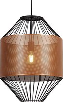 QAZQA mariska - Design Hanglamp - 1 lichts - Ø 40 cm - Koper -  Woonkamer | Slaapkamer | Keuken