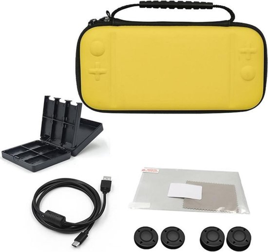 Nintendo Switch Lite Starters Pack - met o.a. Headset, XL Thumb Grips, Game Case - Game Products