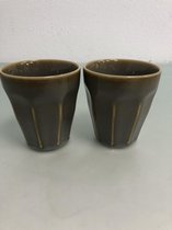 Donker bruine mokken (set van 2)