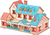 Bouwpakket Russisch Huis 'Narat Villa'hout- gekleurd