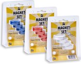 MagPaint | Magnetset | Rood, Wit, Blauw | 37mm | Set van 12 | Super Strong