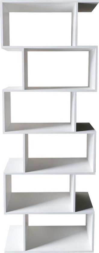 Bibliothèque armoire - armoire murale cube empilé - hauteur 185 cm - blanc