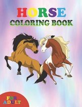 horse coloring book for adult
