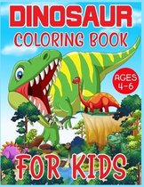 Dinosaur Coloring Book For Kids Ages 4-6