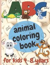 ABC animal coloring book for kids 4-8 years