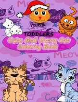 Toddlers Cute And Funny Cat Coloring Book: Kittens, for ages 2-4,30 big, simple and fun designs