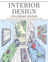 Interior Design Coloring Books For Adults Stress Relieving Designs