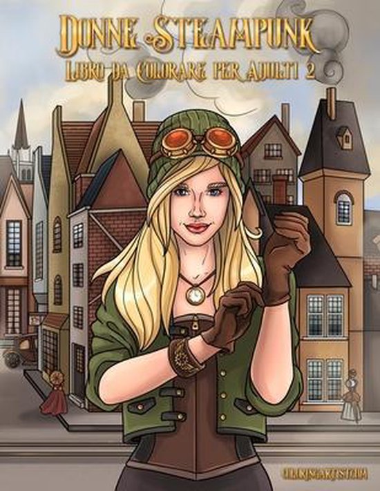 Donne Steampunk- Donne Steampunk Libro da Colorare per Adult ... - cover