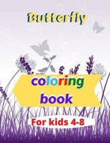 Butterfly coloring book for kids 4-8