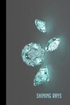 shining rays: small lined Diamonds Notebook / Travel Journal to write in (6'' x 9'') 120 pages