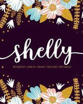 Shelly: Notebook - Libreta - Cahier - Taccuino - Notizbuch: 110 pages paginas seiten pagine: Modern Florals First Name Noteboo