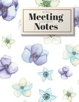 My Boring Meeting Survival Guide and Notes: 8.5x11 Meeting Notebook and Puzzle Book