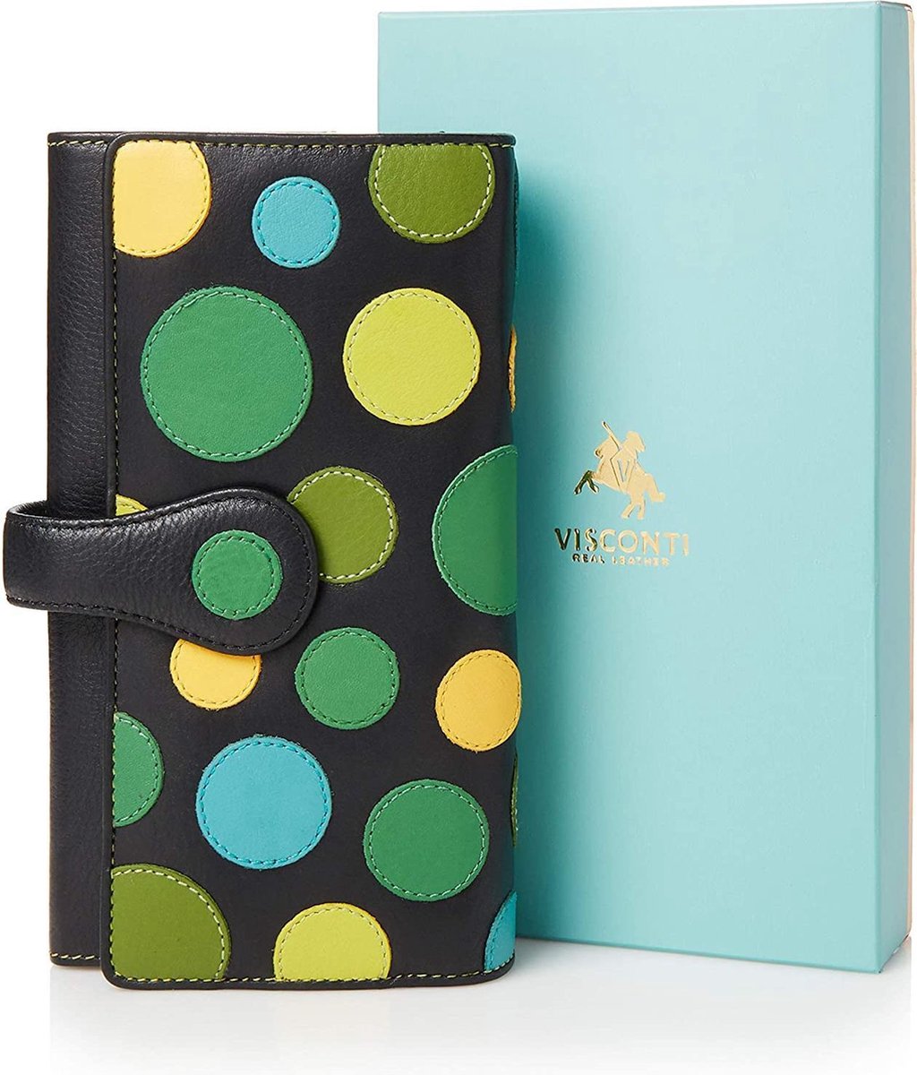 Visconti Polka leder Portemonnee - P2 lily