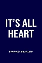 It's All Heart Standard Booklets: A softcover fitness tracker to record four days worth of exercise plus cardio.