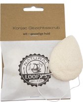 LOOFY'S - Scrub Gezicht | Loofy’s - Bio Konjac Reinigingsspons | New Scrub Ritual | voor de Gevoelige Huid | Badspons | Natuurspons | 100% Plasticvrij & Vegan - Loofys