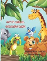 Cute Animal Coloring Book - Coloring Book for Kids Ages 4-8 yars
