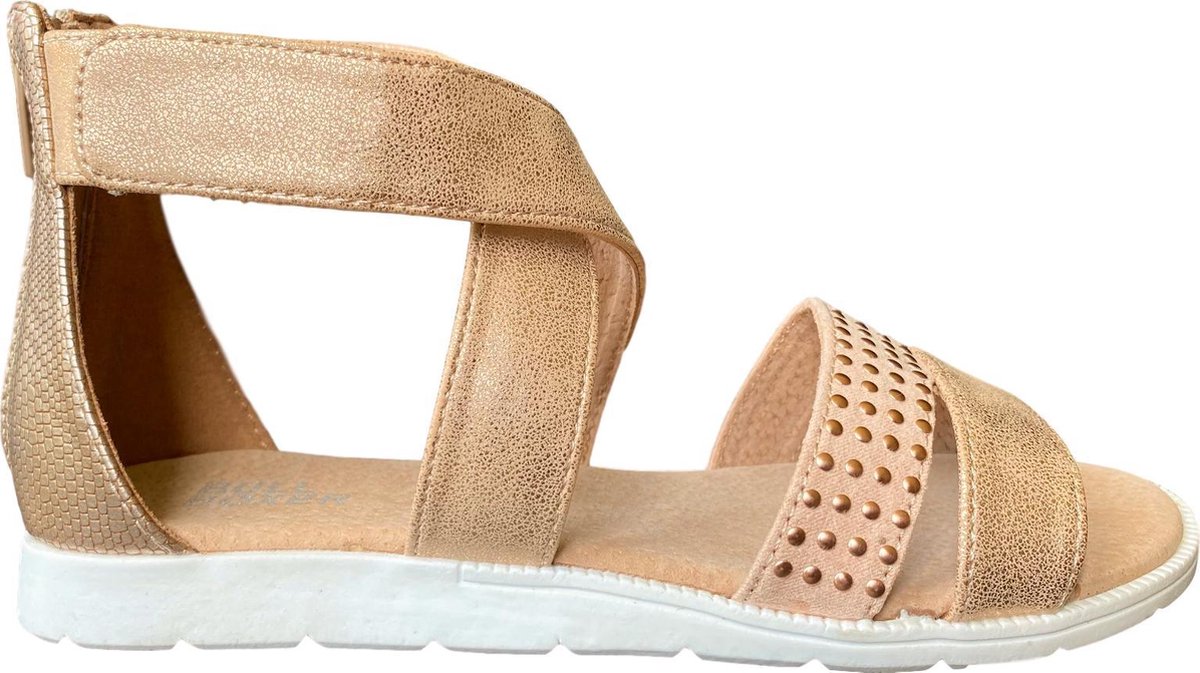 Bullboxer platte sandalen meisjes maat 36 roze studs - Schoenen.nl
