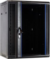 DSIT 15U wandkast / serverbehuizing met glazen deur 600x600x770mm (BxDxH) - 19 inch