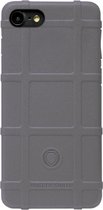 RUGGED SHIELD Rubber Bumper Case Hoesje voor iPhone 8 Plus/ 7 Plus - Grijs