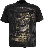 Spiral Heren Tshirt -XL- STEAM PUNK REAPER Zwart