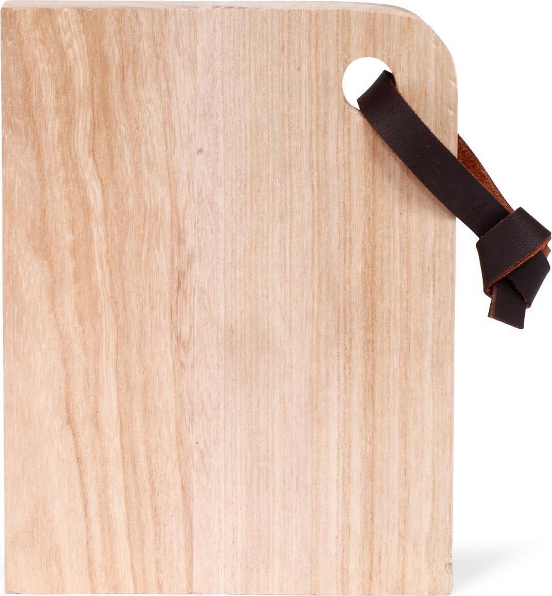 Serveerplank van hout 23 x 18 cm - bruin
