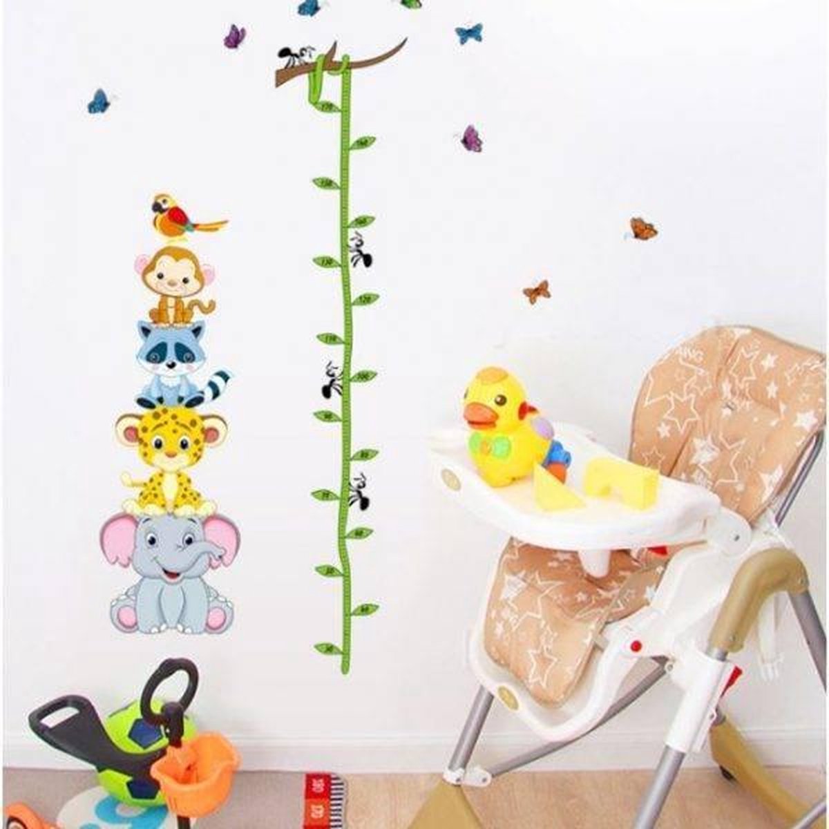 Muursticker4sale Kinderkamer muursticker dieren op elkaar