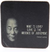 Quote magneet 6x6 cm What is love